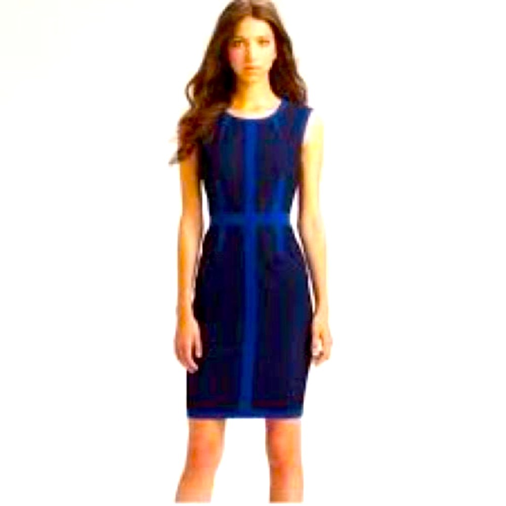 BCBG navy and black rumors dress